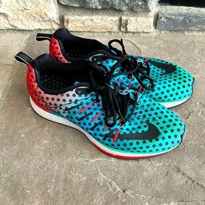 Nike Air Zoom Elite 8 Womens Size 8.5 Shoes Multicolor Polka Dot Sneakers